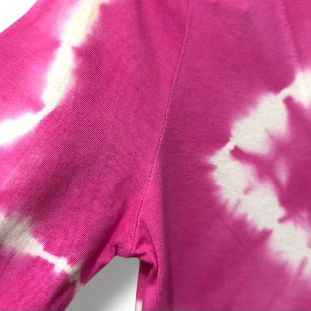INC | NWOT Pink & White Tie-Dye V-Neck Top (Size S) - Picture 6 of 11